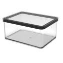 Wide Treat Container - Rotho Loft 2.25L Transparent/Black