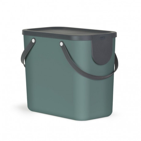 Waste Container - ROTHO Albula 25L Technopolymer Dark Green