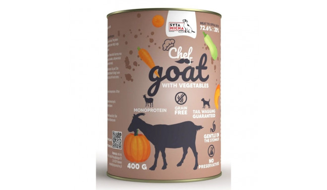 Wet Dog Food - SYTA MICHA Chef Goat with Vegetables 400g Grain-Free