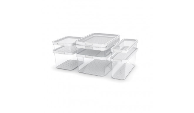 Food Storage Container - ROTHO Rondo Cauma 1.2L White Transparent