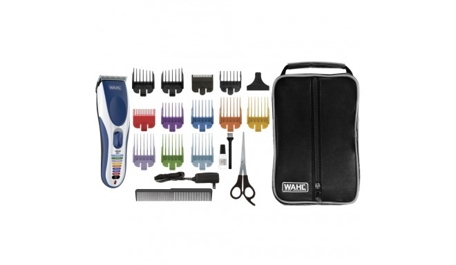 Hair Clipper - Wahl Color Pro Cordless 9 Length Settings Silver/Blue