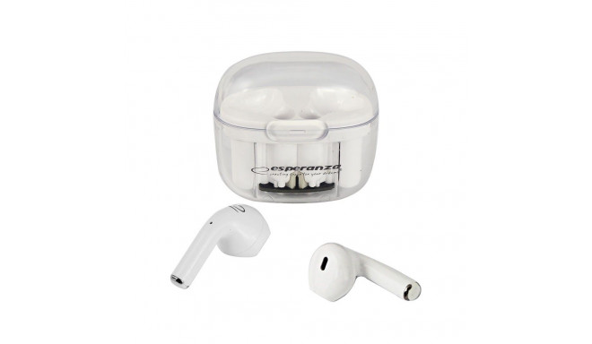 Wireless Headphones - Esperanza EH237W Bluetooth 5.3 TWS 10m Range White