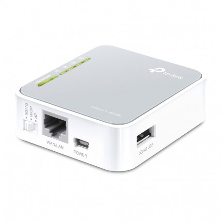 Wireless Router - TP-Link TL-MR3020 4G Silver, White TP-Link TL-MR3020 Wireless Router 4G Fast Ether
