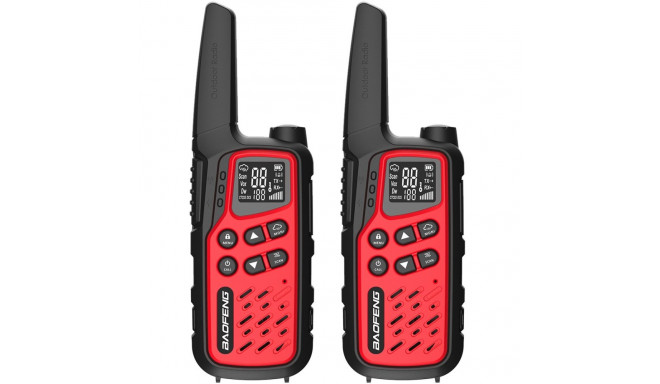 Walkie-Talkie - Baofeng BF-T25E 16 Channels Red