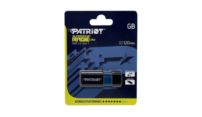 USB Flash Drive - Patriot Supersonic Rage Lite 64GB USB 3.2 Gen 1 Blac