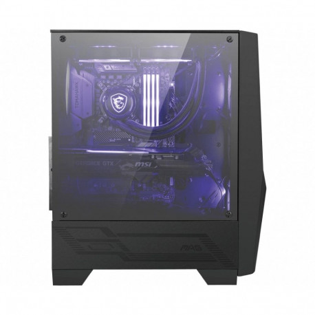 Mid Tower Case - MSI MAG FORGE 100M 2x 120mm ARGB Fans Black