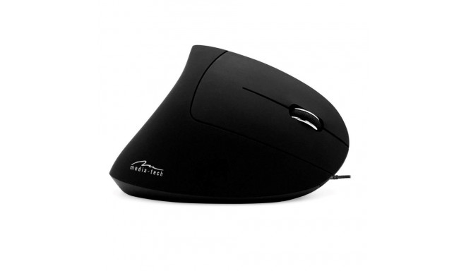 Vertical Mouse - Media-tech Mt1122 Wired 6400 Dpi Mouse Black