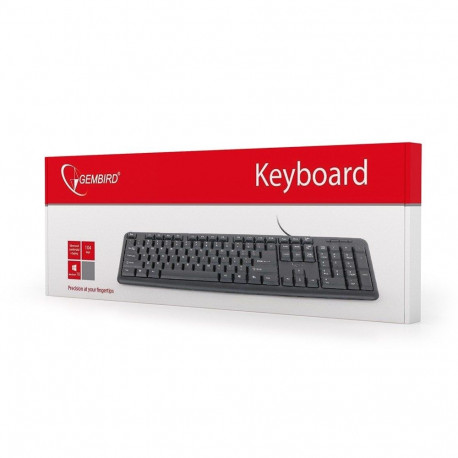 Computer Keyboard - Gembird Kb-u-103-ru Keyboard Office USB Qwerty Eng