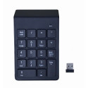 Numeric Keypad - Gembird Kpd-w-02 Notebook, Bluetooth, Black