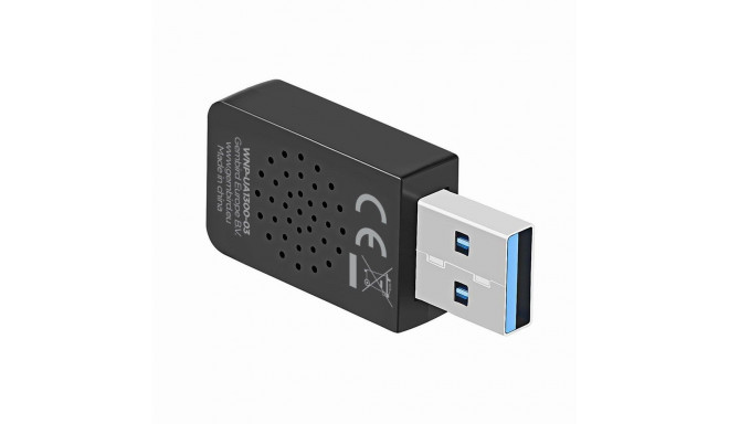 Wi-Fi Adapter - Gembird WNP-UA1300-03 AC1300 USB 3.0 Black