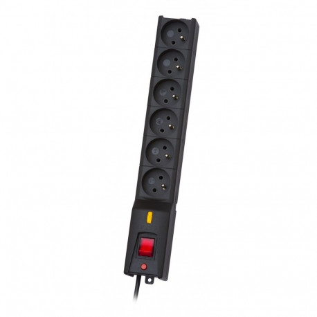 Power Strip - Lestar 6, Black