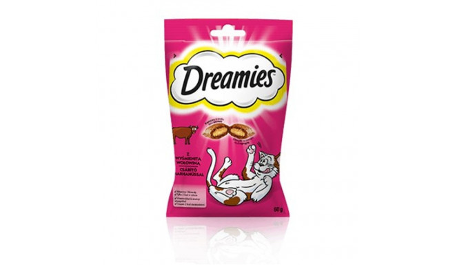 Cat Food - Dreamies 60g Adult Beef