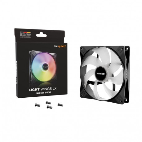 Computer Case Fan - be quiet! LIGHT WINGS LX 140mm PWM Black