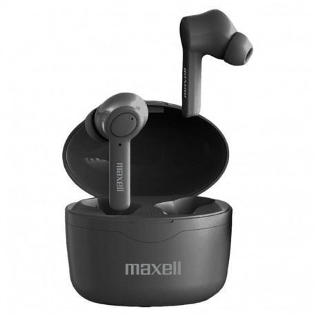Earbuds - Maxell Bass 13 Sync Up Wireless Bluetooth Headphones Black