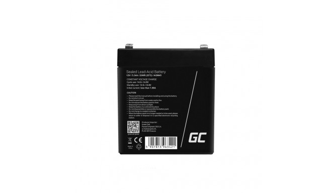 Battery - Green Cell Agm45 12v 5.3ah