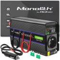 Power Adapter/Inverter - Qoltec Monolith 600W Auto/Indoor Black