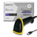 Barcode Reader - Qoltec 1d/2d Usb, Black