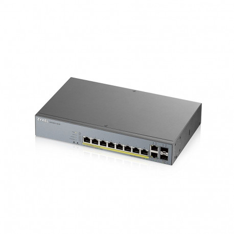 Network Switch - Zyxel GS1350-12HP Managed L2 Gigabit Ethernet PoE 130W 10-Port SFP Grey
