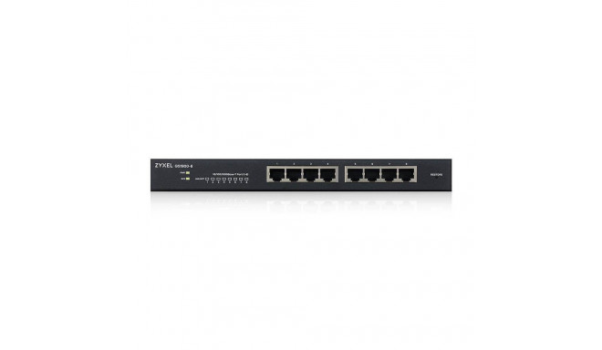 Ethernet Switch - Zyxel Gs1900-8 8 Port Gigabit Ethernet Switch Black