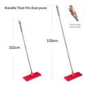 Flat Mop Set - XXL Rotating Head with Bucket & Telescopic Pole Red