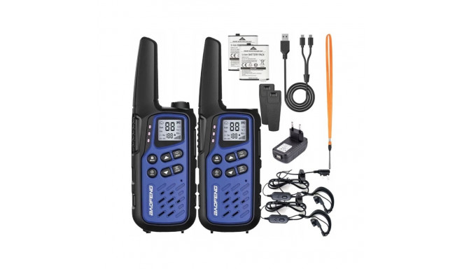 Walkie-Talkie - Baofeng BF-T25E 16 Channels VOX 10 km Range 1400mAh Battery Dark Blue
