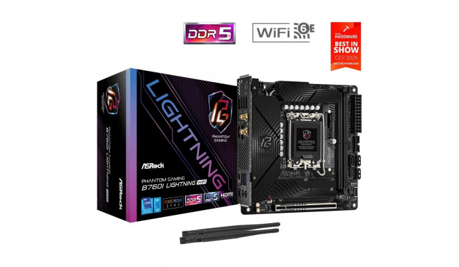 Motherboard - ASRock B760I Lightning WiFi Mini-ITX Black