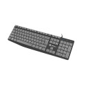 Keyboard - Natec Nautilus Slim Full-Size Wired Grey/Black