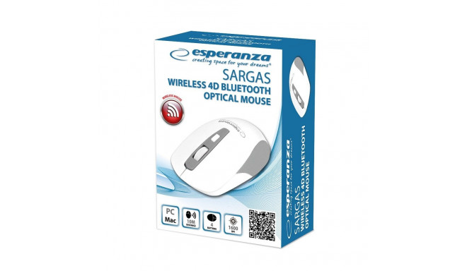 Wireless Mouse - Esperanza EM130W Bluetooth 4D White