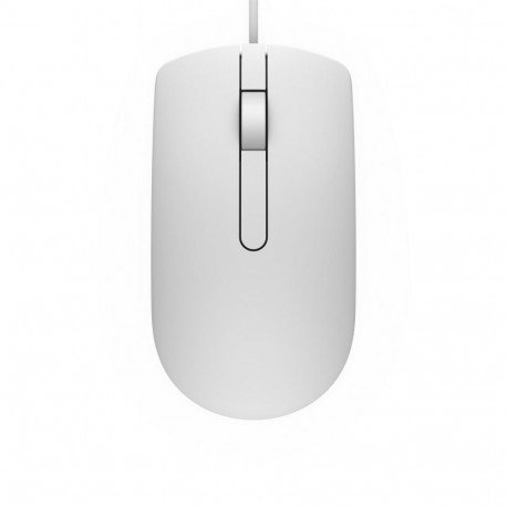 Mouse - DELL MS116 Optical 1000 DPI USB Type-A Ambidextrous White