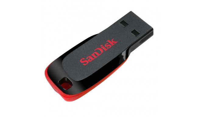 USB Flash Drive - SanDisk Cruzer Blade 128 GB Black, Red SanDisk Cruzer Blade 128GB USB 2.0 Flash Dr