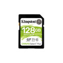 Memory Card - Kingston 128GB Sdxc Canvas Select Plus U3 V30, Blue