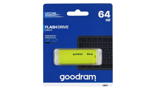 USB Flash Drive - Goodram Ume2-0640, Yellow