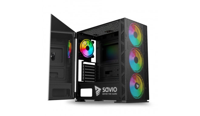 PC Case - Raptor X1 Argb Glass/mesh Black