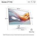 Monitor - HP 27-inch Fhd, White