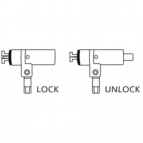 Laptop Lock - Techly Security Padlock with Key 1.8m Silver