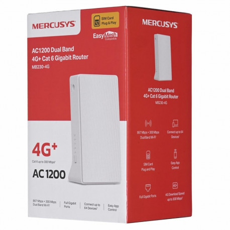 Wi-Fi Router - Mercusys Ac1200, White