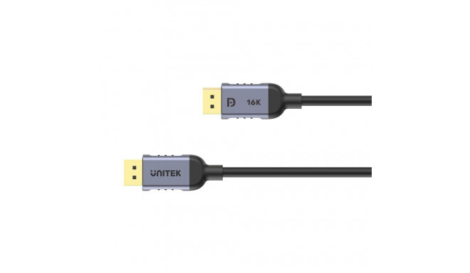 DisplayPort Cable - UNITEK C1626GY 1.5M HBR3 360Hz Black/Grey
