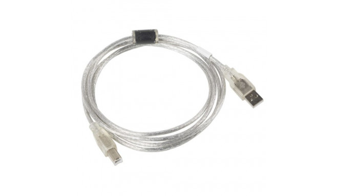 USB Cable - Lanberg CA-USBA-12CC-0018-TR USB 2.0 1.8m A to B Transparent