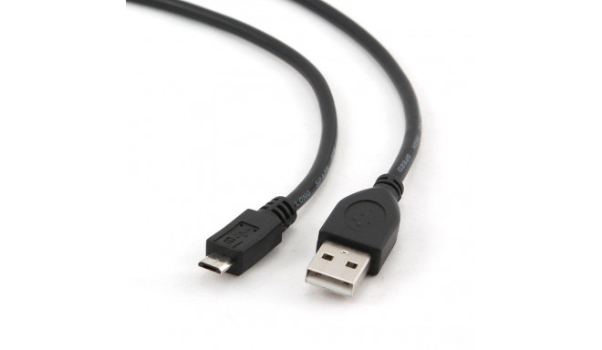 Micro-usb Cable - Gembird Ccp-ambm-1m, Black