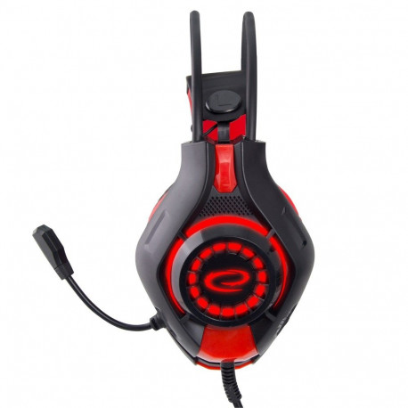 Headphones - Esperanza Egh420r With Microphone, Black, Red