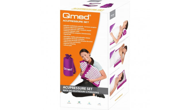 Acupressure Mat - Qmed Mat With Cushion, Purple