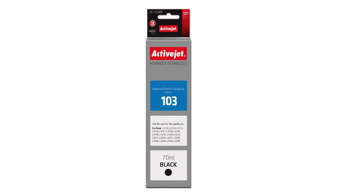 Printer Ink Cartridge - Activejet Ae-103, Black