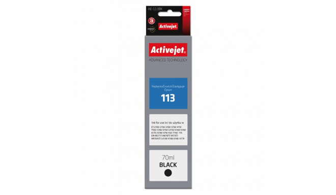 Ink Cartridge - Activejet Ae-113bk Supreme 70ml Black