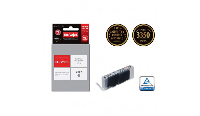 Ink Cartridge - Activejet Acc-551gn Grey 15ml