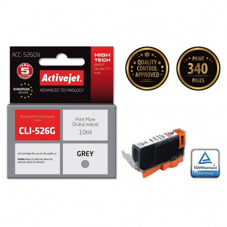 Ink Cartridge - Activejet Acc-526gn 10ml Grey