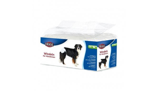 Dog Diapers - TRIXIE M for 2-4.9 kg Dogs White