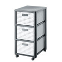 Shelf - ROTHO Country 3 Drawer Technopolymer Anthracite/White