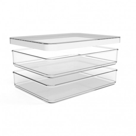Food Storage Container - Rotho Rondo Loft 2 x 0.85L Transparent/White