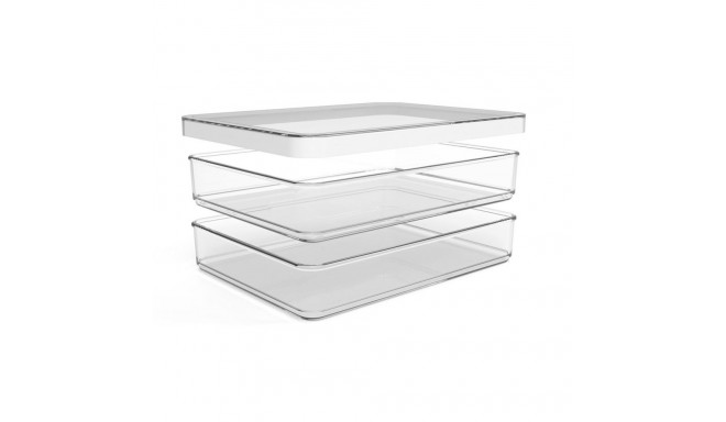 Food Storage Container - Rotho Rondo Loft 2 x 0.85L Transparent/White