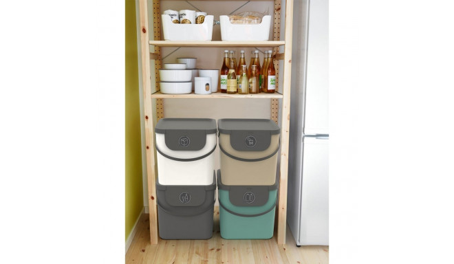 Waste Sorting Container - Rotho ALBULA 40L Cappuccino